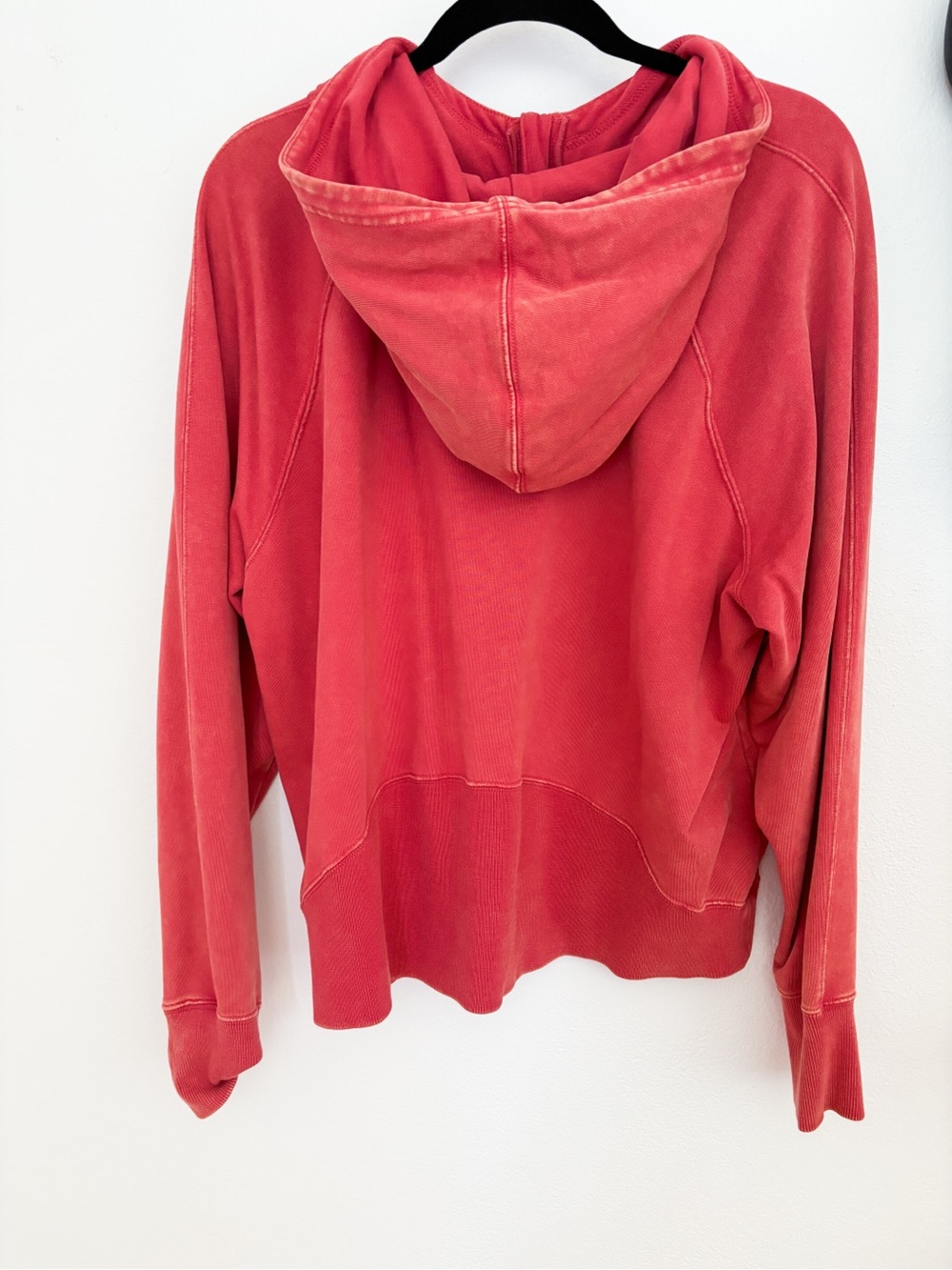 JoyLab Coral-Red Washed Half-Zip Hoodie Women’s Size XL - Picture 6 of 9